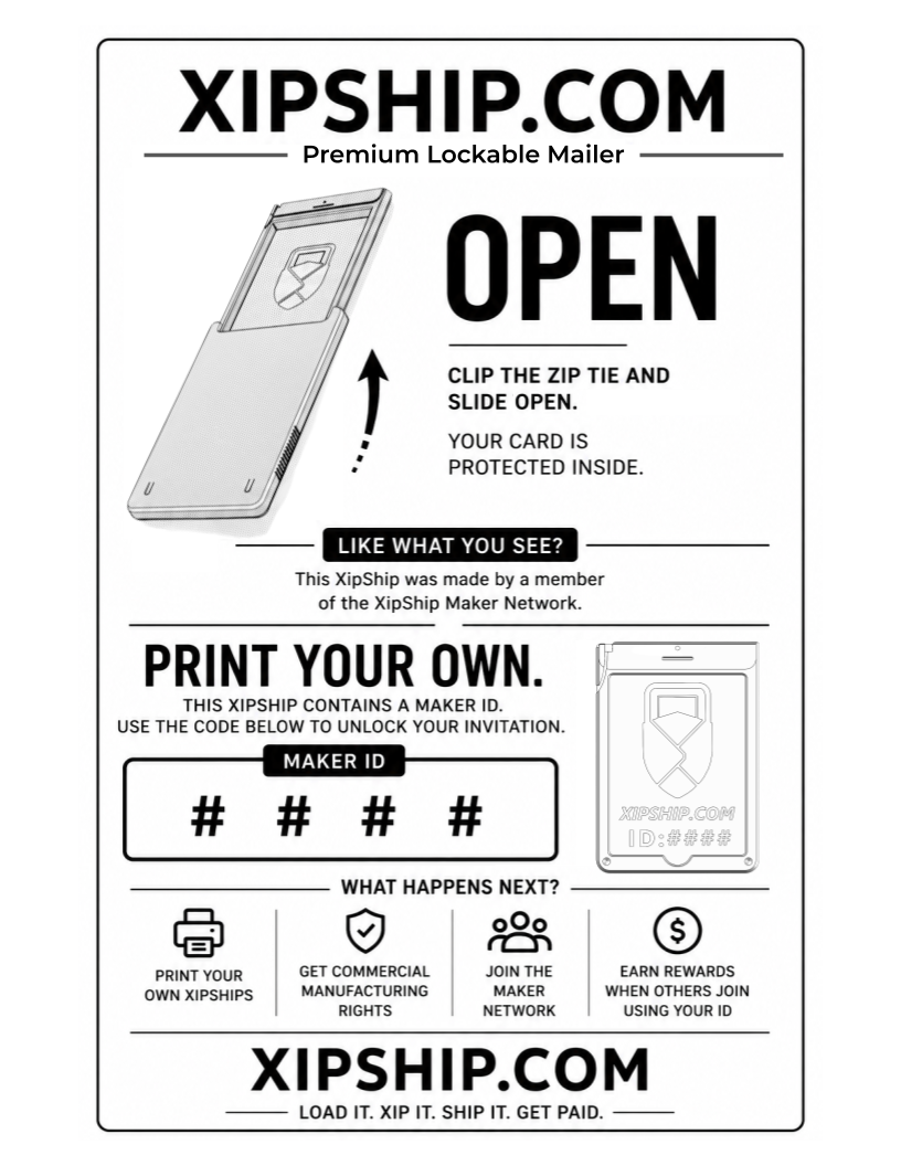 XipShip Promo Insert